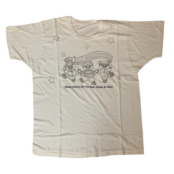 Vintage patriotic bear tee xl - Picture 1 of 4
